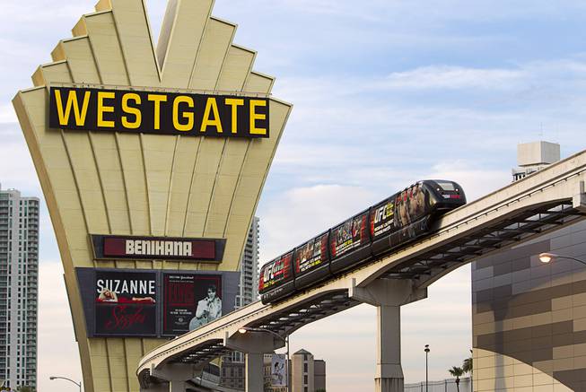 Monorail Passes Westgate Hotel & Casino 