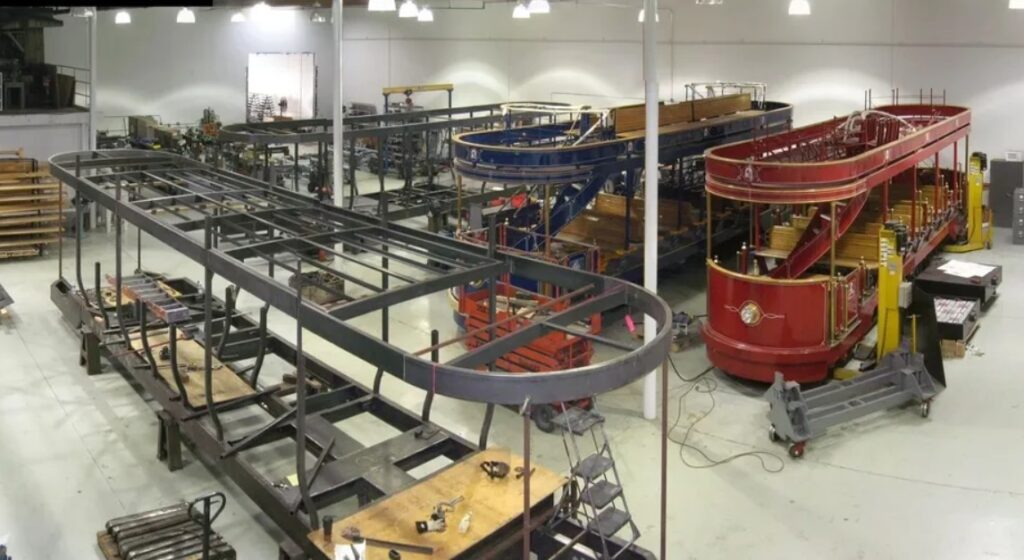 Double Deck Trolleys Under Construction