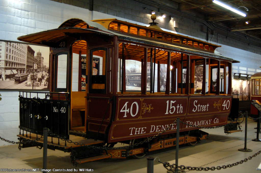 Denver Tramway Cable Car 40 Forney Museum of Transportation