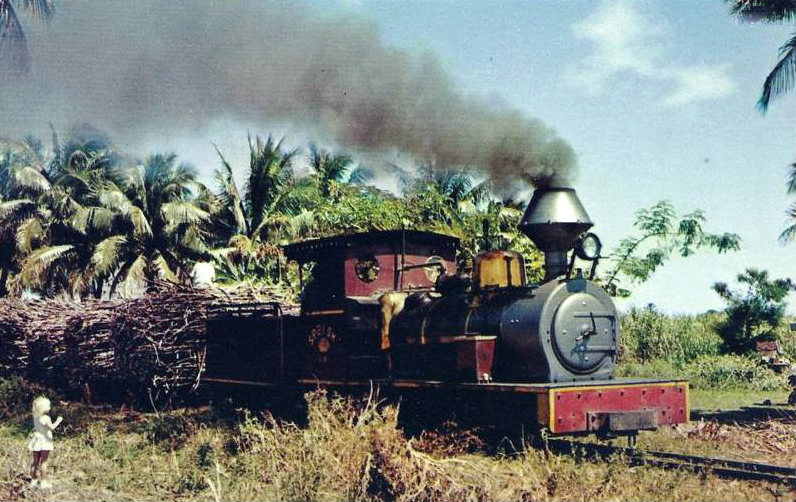 Steam Locomotive Hauled Sugar Cane Fiji