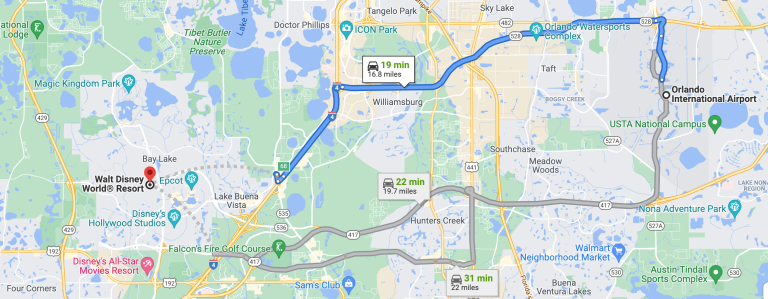 Orlando Airport to Walt Disney World