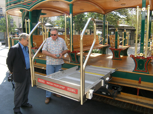 The Grove Trolley Route, Accessibilty Lift