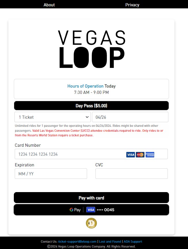 Ticket Purchasing Form