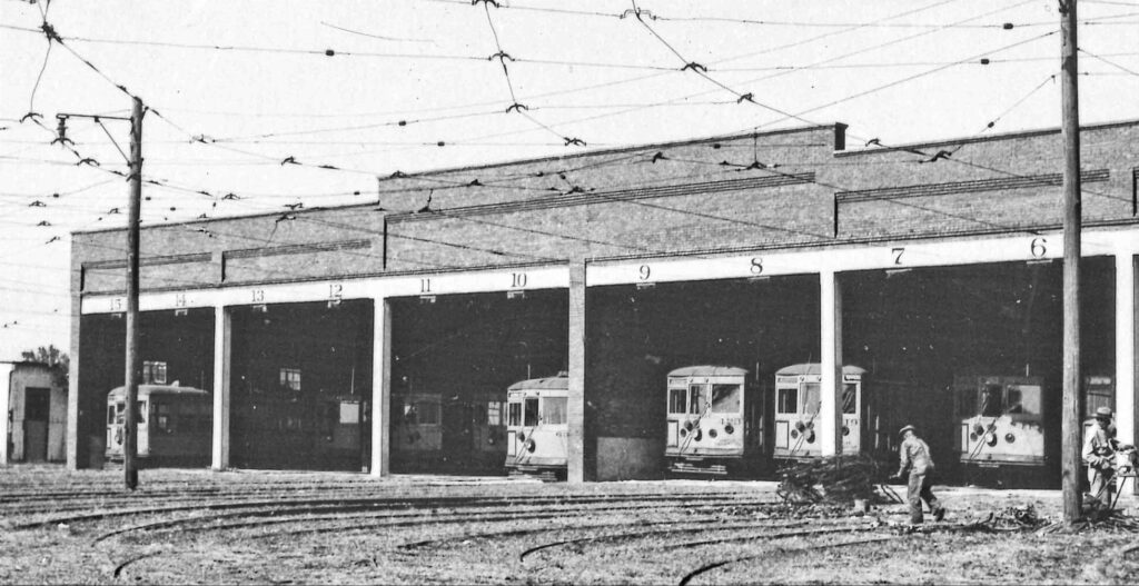 Tampa Trolley Map & Guide, Original Tampa Streetcar Carbarn, now Armature Works