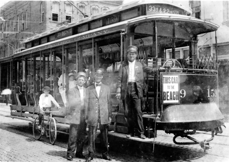 Galveston Trolley to the Beach