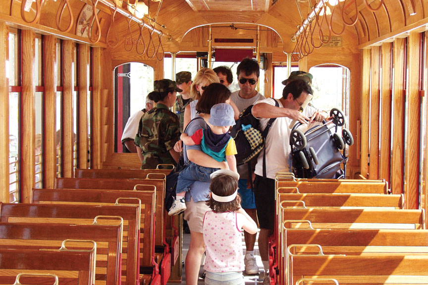 All Aboard! - Interior Replica Double Truck Birney Streetcar