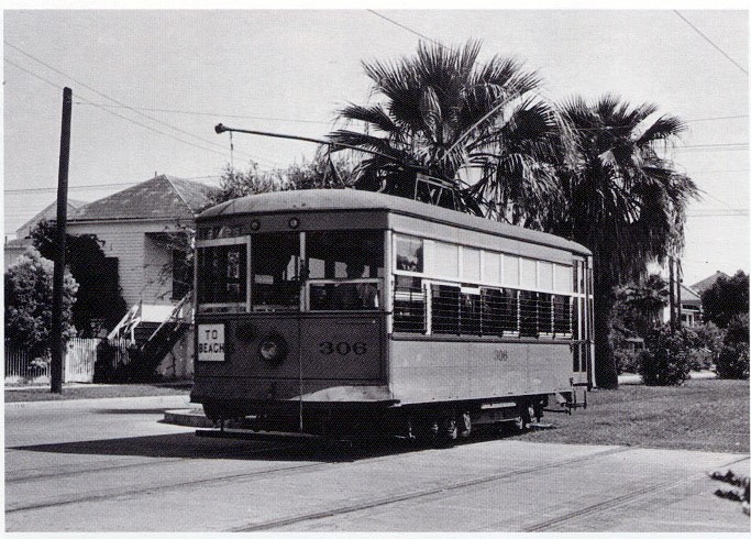 Galveston Birney Trolley to the Beach