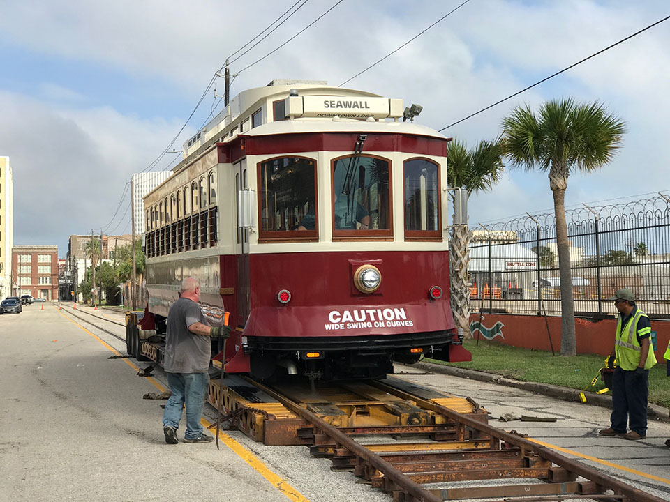 Galveston Trolley 502 Arrving From Gomaco Trolley Company 2020