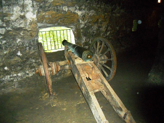 Bock Casemates: Prussian cannon in Petrusse Casemates