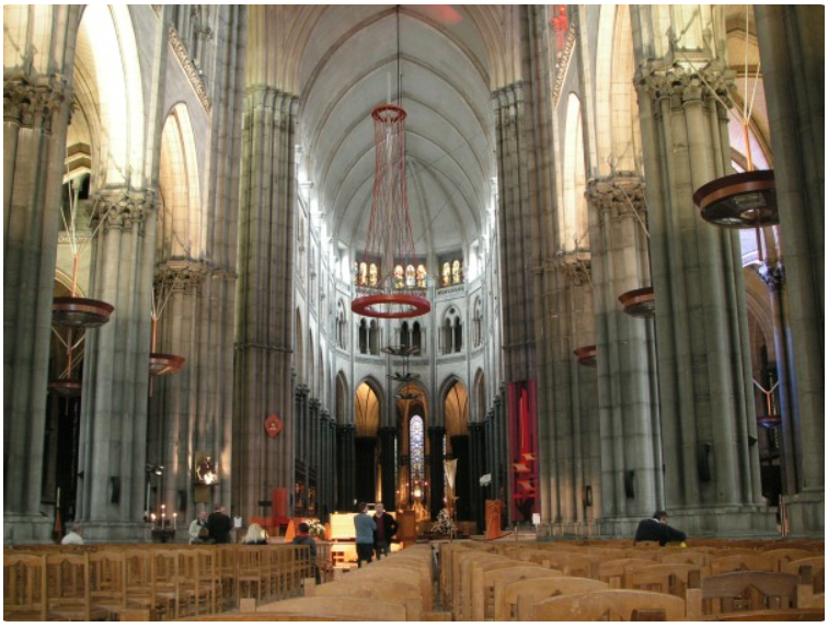 The modern Notre Dame de la Treille, Lille, France